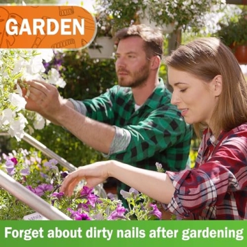 Konex Non-Slip Wooden Two-sided Hand Nail Brush Heavy Duty