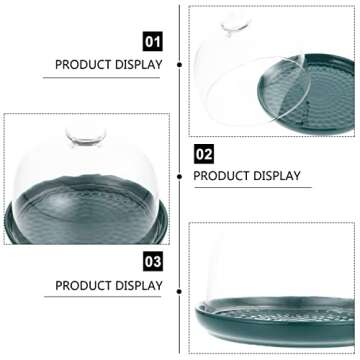Elegant DOITOOL Cake Stand with Dome Cover for Desserts