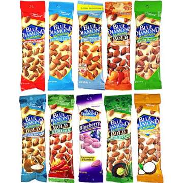 Blue Diamond Almonds Variety Pack (1.5 Ounce Bags) (10 Pack)