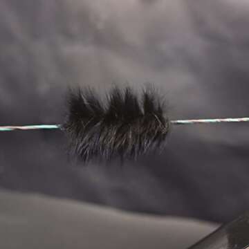 Shatterproof Archery Bow String Dampener, Rabbit Fur String Silencer for Recurve, Longbow (Black Rabbit 1 Pair)