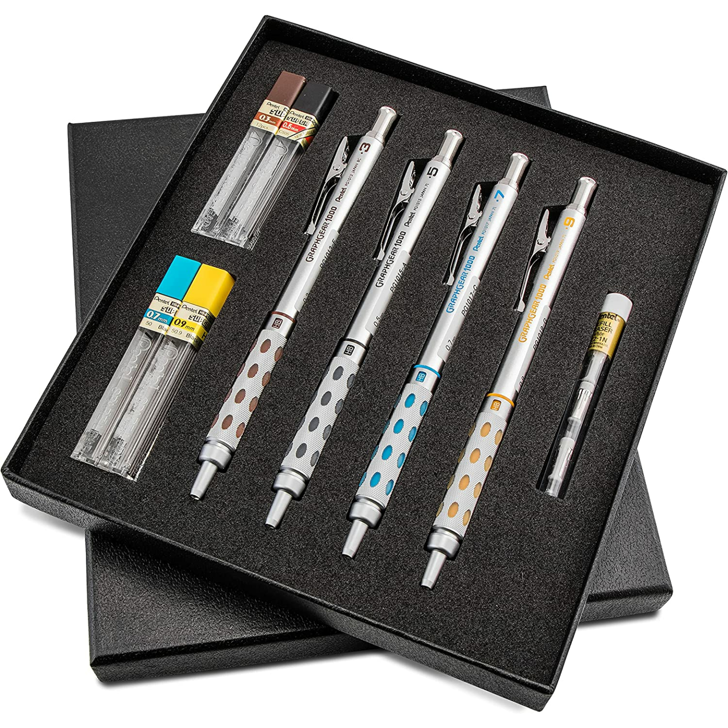 Pentel GraphGear 1000 Gift Set with Refill Leads