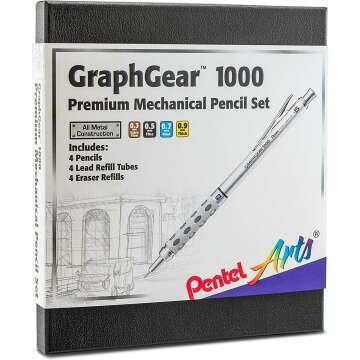 Pentel GraphGear 1000 Gift Set with Refill Leads