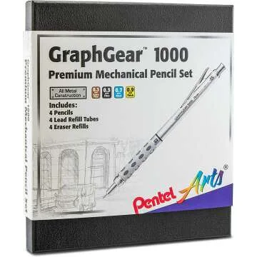 Pentel GraphGear 1000 Gift Set with Refill Leads