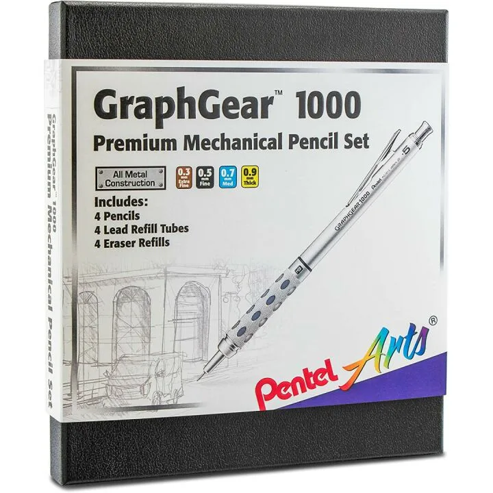 Pentel GraphGear 1000 Gift Set with Refill Leads