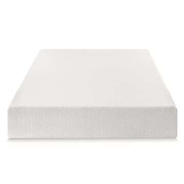 Best Price Mattress 12 Inch Full Mattress Bed-In-A-Box, Green Tea Memory Foam, White