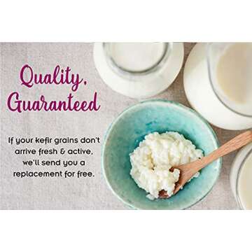 2 TBSP Milk Kefir Grains and ebook “Milk Kefir Unleashed by Thomas Egbert” - Fresh Live Active Probiotic Starter Cultures