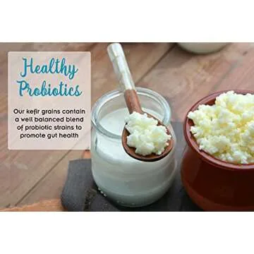 2 TBSP Milk Kefir Grains and ebook “Milk Kefir Unleashed by Thomas Egbert” - Fresh Live Active Probiotic Starter Cultures