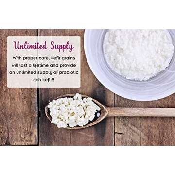 2 TBSP Milk Kefir Grains and ebook “Milk Kefir Unleashed by Thomas Egbert” - Fresh Live Active Probiotic Starter Cultures