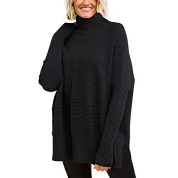 EFAN Women's Turtleneck Oversized Sweater Cozy Winter Fashion