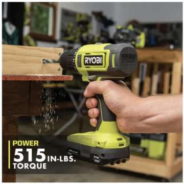 RYOBI ONE+ 18V Cordless Drill/Driver for DIY Projects
