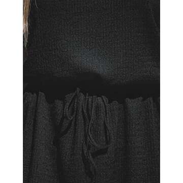 CUPSHE Women's Drawstring Short Sleeve Dress Short Sleeves Mini Dresses Casual Summer