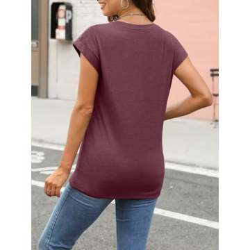 AUTOMET Women's Summer Basic T-Shirts for Stylish Comfort