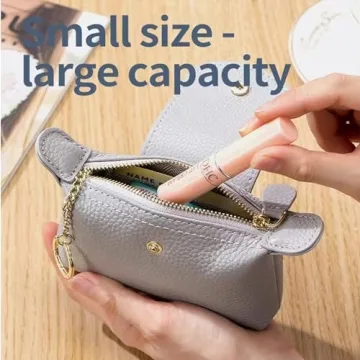Elegant Leather Coin Purse for Women | Fashionable Wallet