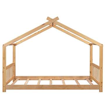 Bellemave Floor House Bed Twin Size for Kids