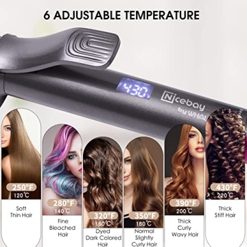Professional Nicebay Curling Iron with Ceramic Technology