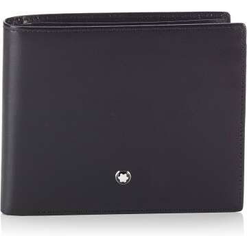 MONTBLANC Men's Black Credit Card Case, 12cm
