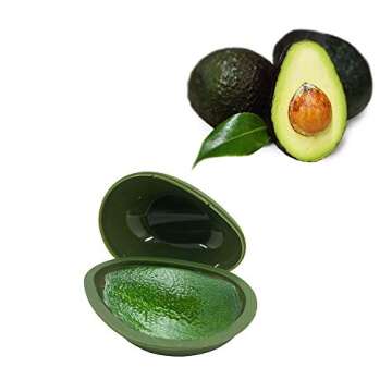 Yamesu Onion Garlic Lemon Avocado Saver Storage Keeper Holder for Fridge, BPA Free Tomato Vegetable Shaped Food Saver/Storage Containers, 5-piece Set Bundle