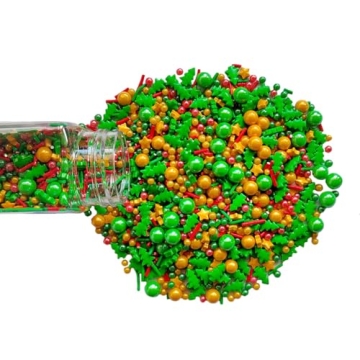 Christmas Sprinkles Edible Toppers for Festive Baking