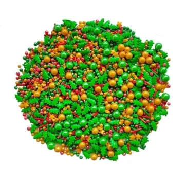 Christmas Sprinkles Edible Toppers for Festive Baking