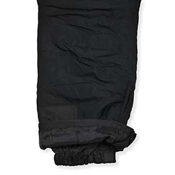 Arctic Quest Boys Classic Snow Bib Ski Pants Overalls Winter Snowsuit Water-Resistant Windproof Outdoor Rain Bib, Black, 10-12