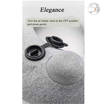 YJNBD Inflatable Travel Pillow，Hoodie Pillow，Inflatable Neck Pillow with Hood for Adult Plane Flight, Blue Washable Ergonomic Hoodie Cover for Airplane Train Subway.