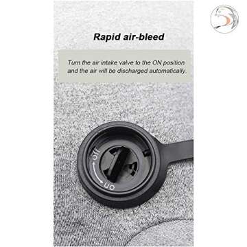 YJNBD Inflatable Travel Pillow，Hoodie Pillow，Inflatable Neck Pillow with Hood for Adult Plane Flight, Blue Washable Ergonomic Hoodie Cover for Airplane Train Subway.