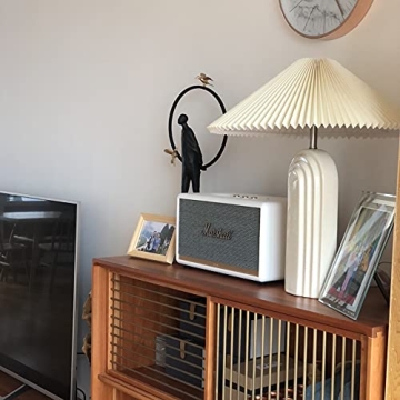 PUFEIDS Retro Ceramic Table Lamp Cream Modern Elegant Lighting