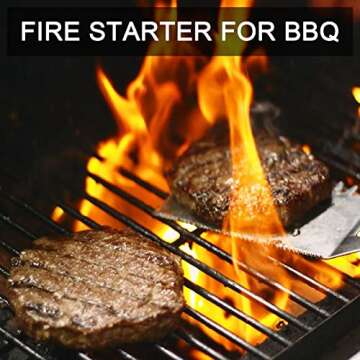 Fire Starters for Campfires, Camping Emergency, Survival, Fire Pits, Grills, Fireplace with 5+ Minute Burn 35 Counts