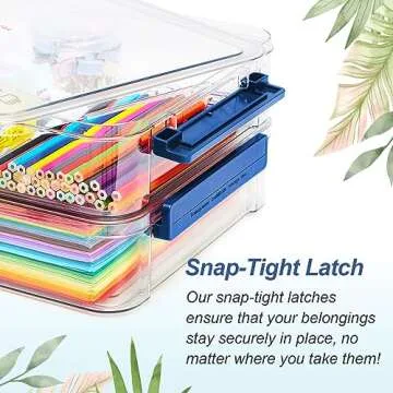 CATOOMUU Clear Stackable Storage Boxes for Organization