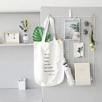 ZONYEO Mesh Wire Hook Basket for Stylish Organization