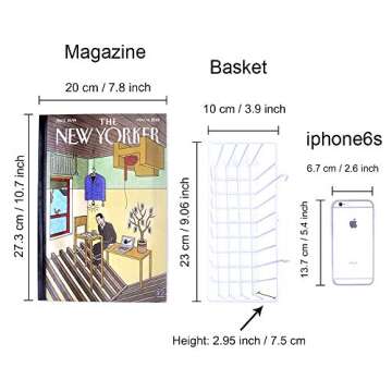 ZONYEO Mesh Wire Hook Basket for Stylish Organization