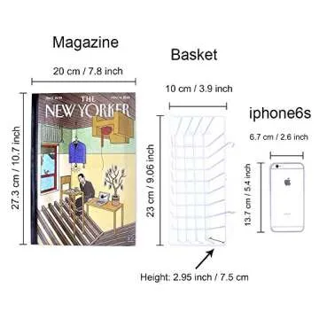 ZONYEO Mesh Wire Hook Basket for Stylish Organization