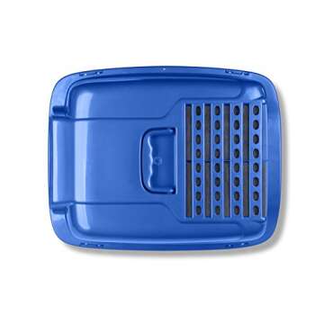 Van Ness Pets Odor Control Extra Large, Giant Enclosed Cat Pan with Odor Door, Hooded, Blue, CP7