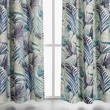 MYSKY HOME Thermal Insulated Palm Leaf Room Darkening Curtains