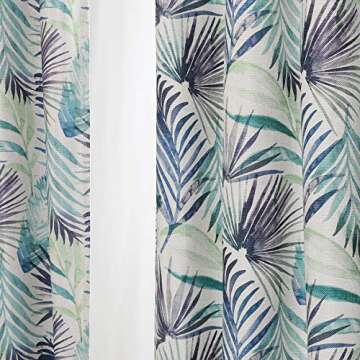 MYSKY HOME Thermal Insulated Palm Leaf Room Darkening Curtains