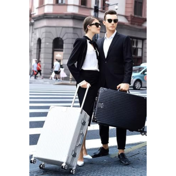 HotWay 20 Inch Zipperless Carry-On Luggage with Spinner Wheels