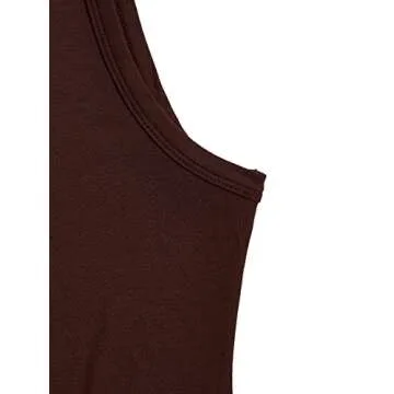 Milumia Women's 3 Pack Sleeveless Bodysuit Set in Brown
