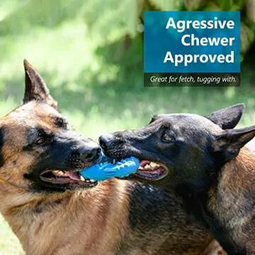 EASTBLUE Dog Chew Toys for Aggressive Chewers: Ultra-Tough Natural Rubber Puppy Chew Toy Nearly Indestructible Dog Toys for Large and Medium Breed