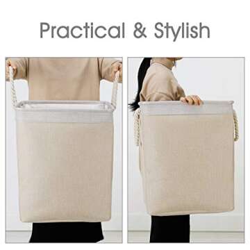 DYD Laundry Basket - Lightweight & Collapsible Hamper Set