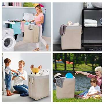 DYD Laundry Basket - Lightweight & Collapsible Hamper Set