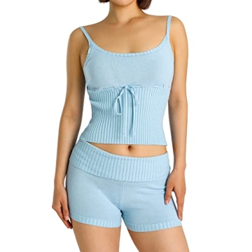 Argeousgor Floral Print 2 Piece Shorts Sets for Women