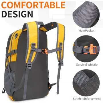 SHENHU 40L Lightweight Waterproof Hiking Backpack