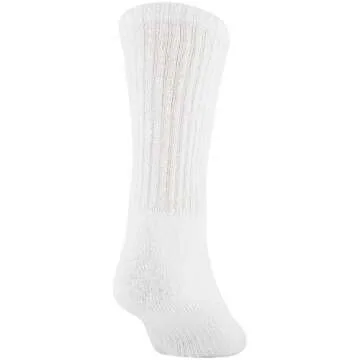 Gildan Men's Active Cotton Crew Socks, 10-Pairs, White, Shoe Size: 6-12