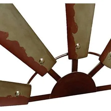 Boston Warehouse Rustic Windmill Wall Decor - Farmhouse Charm