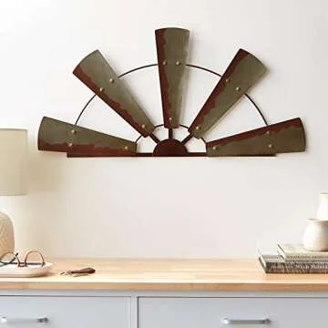 Boston Warehouse Rustic Windmill Wall Decor - Farmhouse Charm