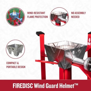 FIREDISC Wind Helmet for Superior Cooking Performance