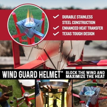 FIREDISC Wind Helmet for Superior Cooking Performance