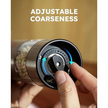 FORLIM Electric Salt and Pepper Grinder with LED Light