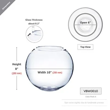 Stylish WGV Glass Bowl Vase for Home and Events
