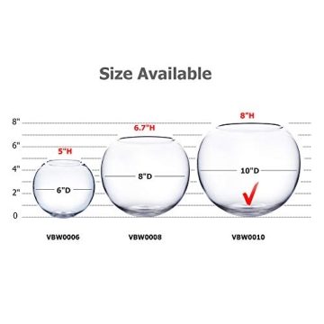 Stylish WGV Glass Bowl Vase for Home and Events